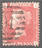 Great Britain Scott 33 Used Plate 84 - AG